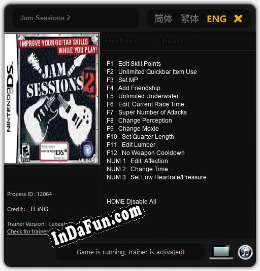 Trainer for Jam Sessions 2 [v1.0.5]