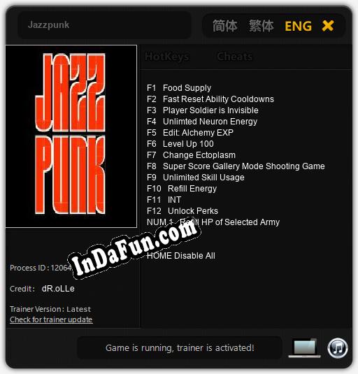 Jazzpunk: Cheats, Trainer +13 [dR.oLLe]