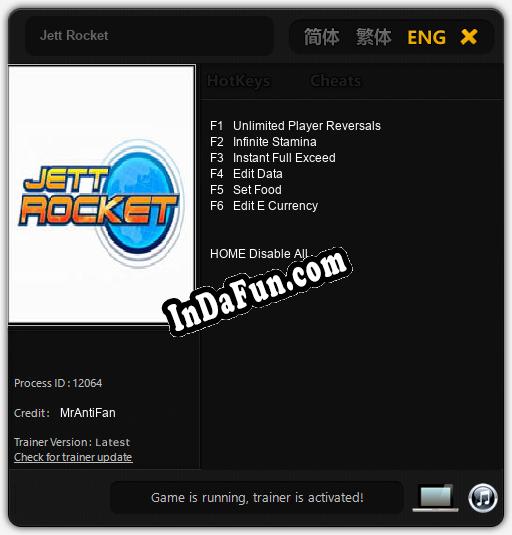 Jett Rocket: TRAINER AND CHEATS (V1.0.94)