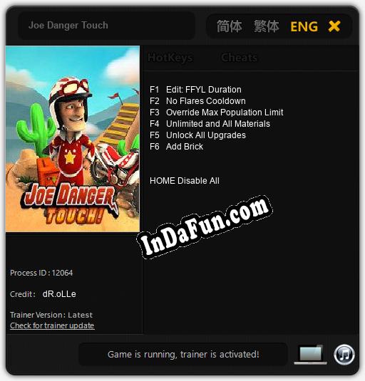 Joe Danger Touch: Cheats, Trainer +6 [dR.oLLe]