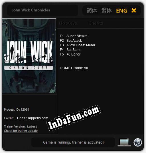 John Wick Chronicles: Trainer +5 [v1.7]