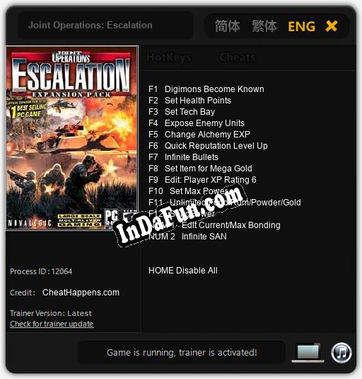 Joint Operations: Escalation: Trainer +14 [v1.5]