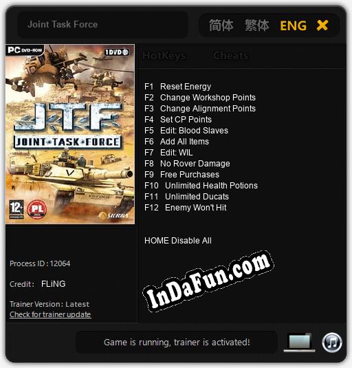 Joint Task Force: Trainer +12 [v1.9]