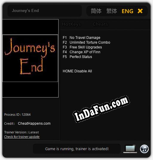 Trainer for Journey’s End [v1.0.8]