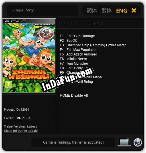 Jungle Party: Trainer +11 [v1.6]