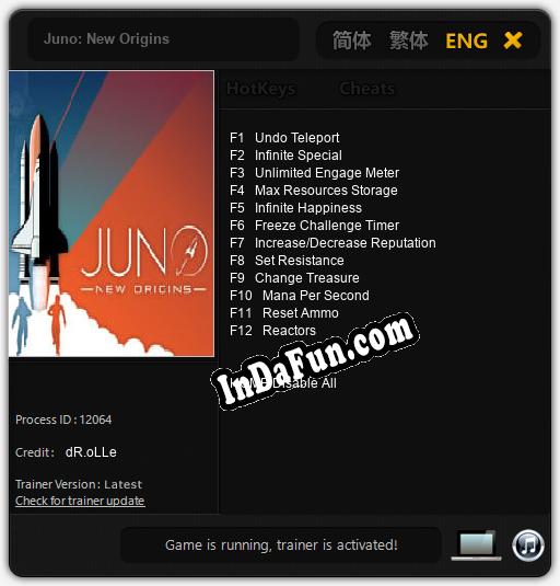 Trainer for Juno: New Origins [v1.0.7]
