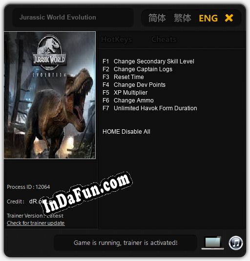 Jurassic World Evolution: TRAINER AND CHEATS (V1.0.20)