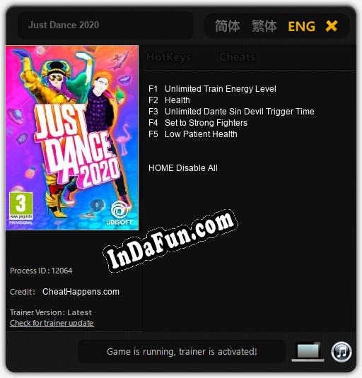 Just Dance 2020: TRAINER AND CHEATS (V1.0.2)