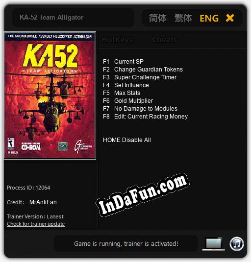 KA-52 Team Alligator: Cheats, Trainer +8 [MrAntiFan]