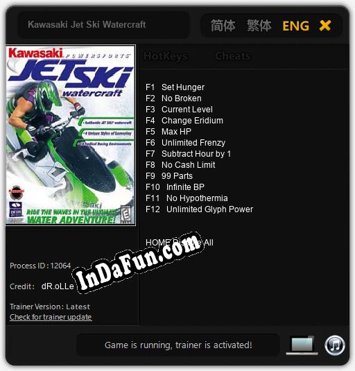 Kawasaki Jet Ski Watercraft: TRAINER AND CHEATS (V1.0.30)