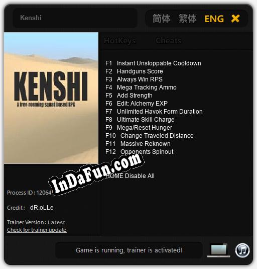 Trainer for Kenshi [v1.0.5]