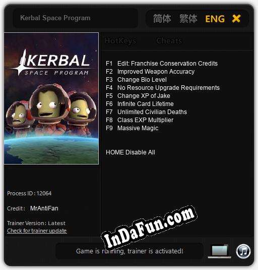 Kerbal Space Program: Cheats, Trainer +9 [MrAntiFan]