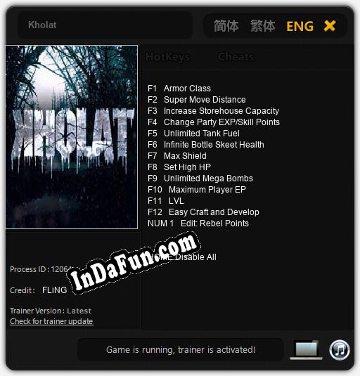 Kholat: Trainer +13 [v1.2]