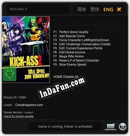 Kick-Ass 2: Cheats, Trainer +9 [CheatHappens.com]