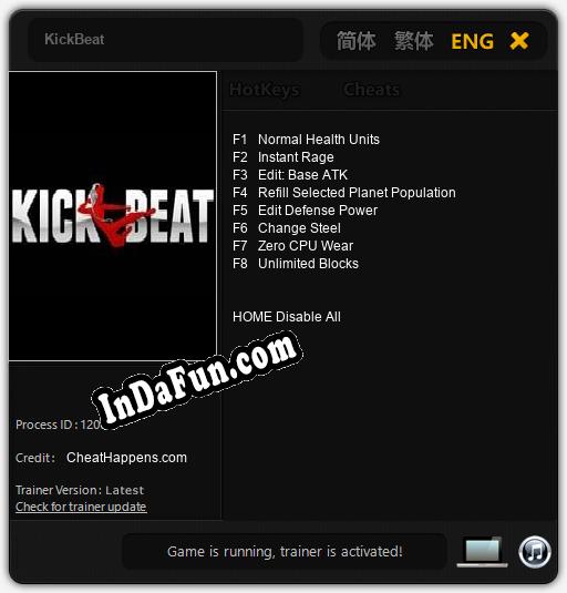 KickBeat: Cheats, Trainer +8 [CheatHappens.com]