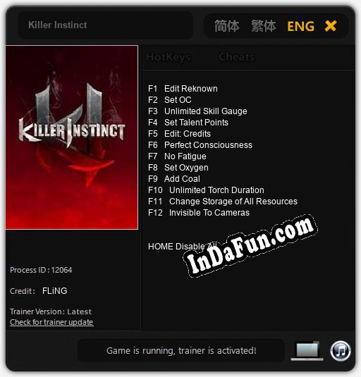 Killer Instinct: Trainer +12 [v1.4]