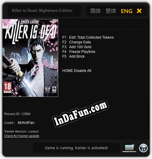 Killer is Dead: Nightmare Edition: Cheats, Trainer +5 [MrAntiFan]