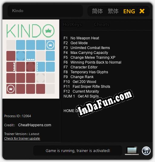 Trainer for Kindo [v1.0.2]