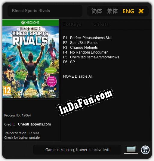 Trainer for Kinect Sports Rivals [v1.0.1]
