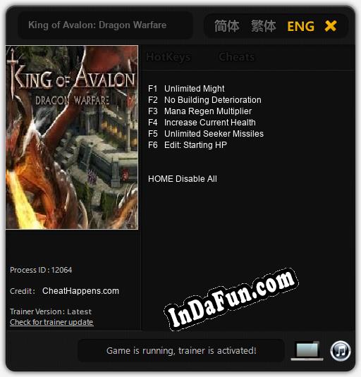 King of Avalon: Dragon Warfare: TRAINER AND CHEATS (V1.0.10)
