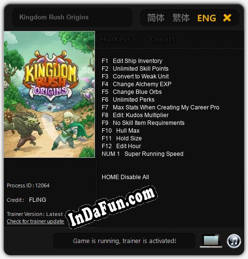 Kingdom Rush Origins: Trainer +13 [v1.3]