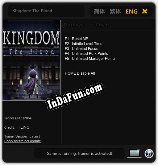 Kingdom: The Blood: Cheats, Trainer +5 [FLiNG]