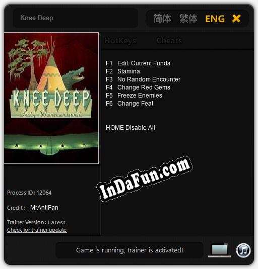 Knee Deep: TRAINER AND CHEATS (V1.0.38)