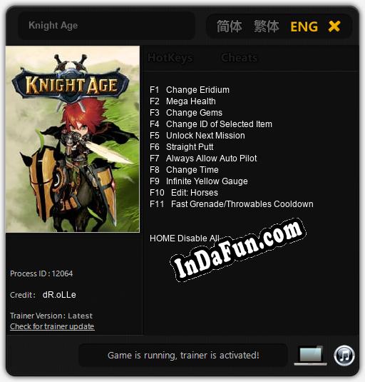 Knight Age: Trainer +11 [v1.7]