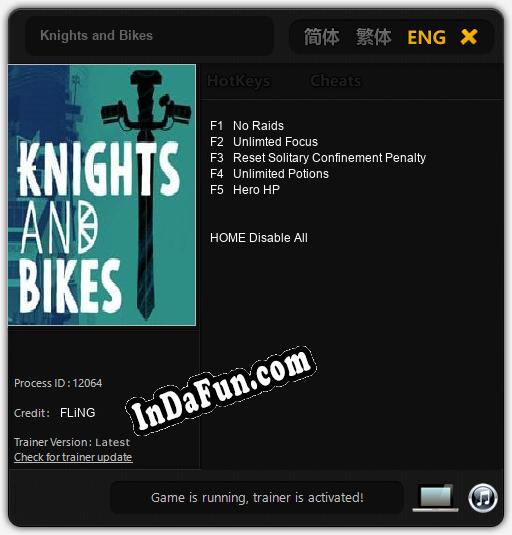 Knights and Bikes: TRAINER AND CHEATS (V1.0.52)