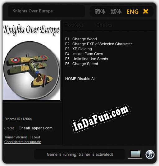 Knights Over Europe: TRAINER AND CHEATS (V1.0.74)