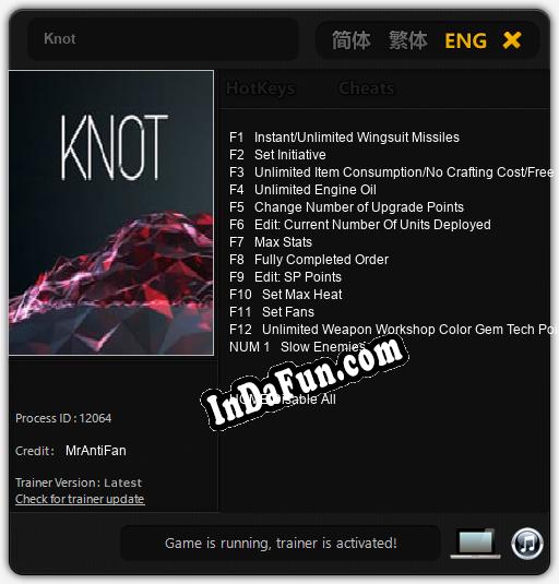 Knot: TRAINER AND CHEATS (V1.0.91)