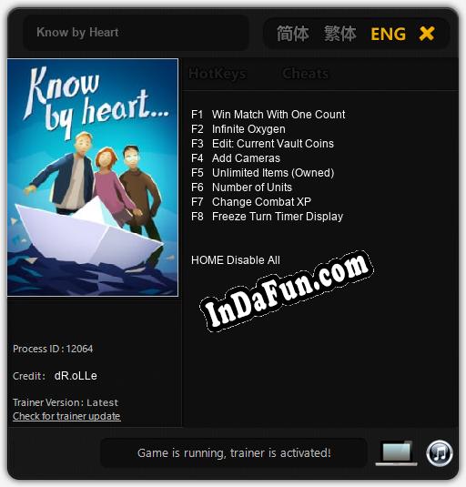 Know by Heart: TRAINER AND CHEATS (V1.0.31)