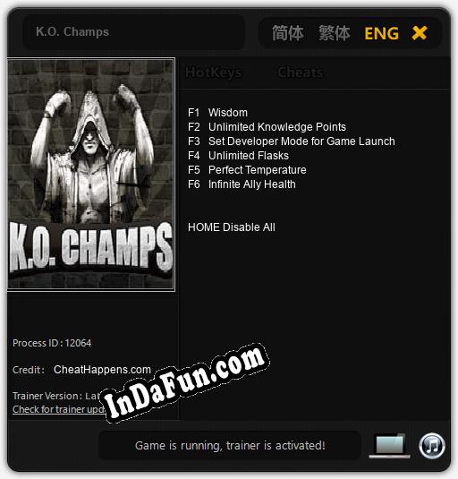 Trainer for K.O. Champs [v1.0.8]