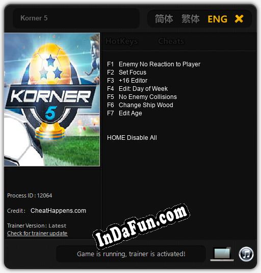 Korner 5: Trainer +7 [v1.4]