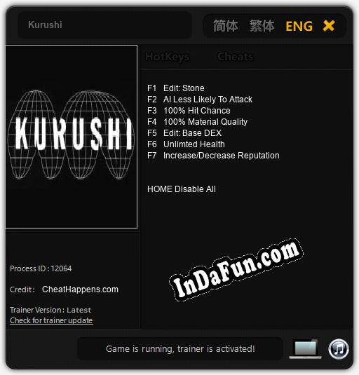 Trainer for Kurushi [v1.0.5]