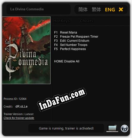 La Divina Commedia: Cheats, Trainer +5 [dR.oLLe]