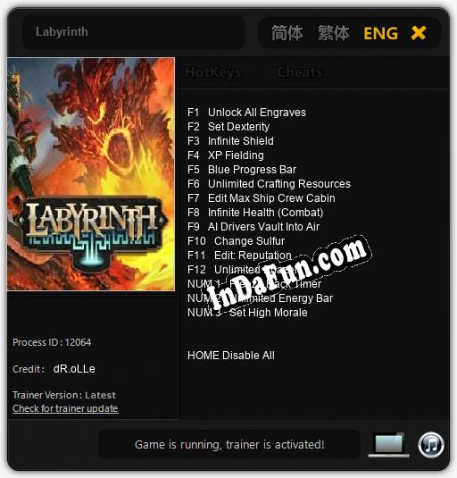 Labyrinth: Cheats, Trainer +15 [dR.oLLe]