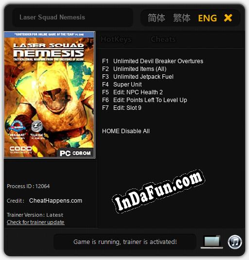 Laser Squad Nemesis: Cheats, Trainer +7 [CheatHappens.com]