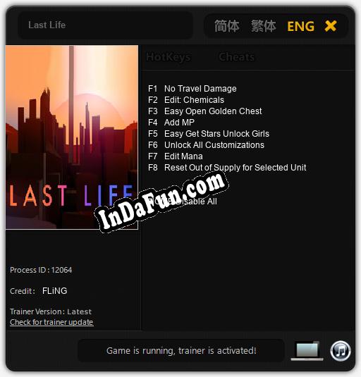 Last Life: Cheats, Trainer +8 [FLiNG]