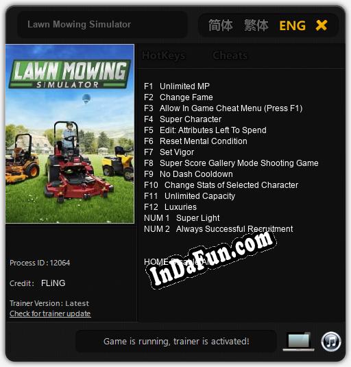 Lawn Mowing Simulator: Trainer +14 [v1.3]