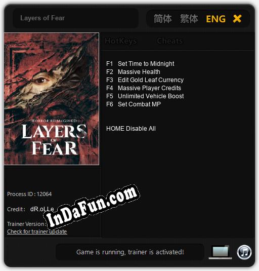 Layers of Fear: TRAINER AND CHEATS (V1.0.48)