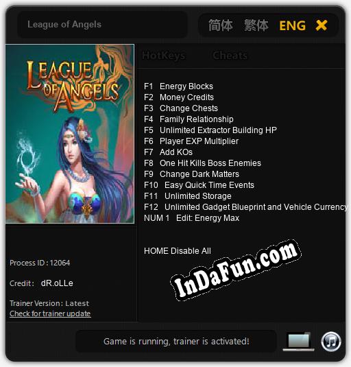 League of Angels: TRAINER AND CHEATS (V1.0.21)