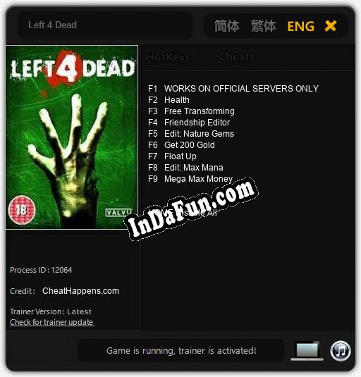 Trainer for Left 4 Dead [v1.0.5]