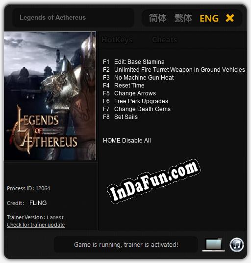 Legends of Aethereus: Cheats, Trainer +8 [FLiNG]