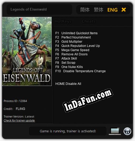 Trainer for Legends of Eisenwald [v1.0.7]