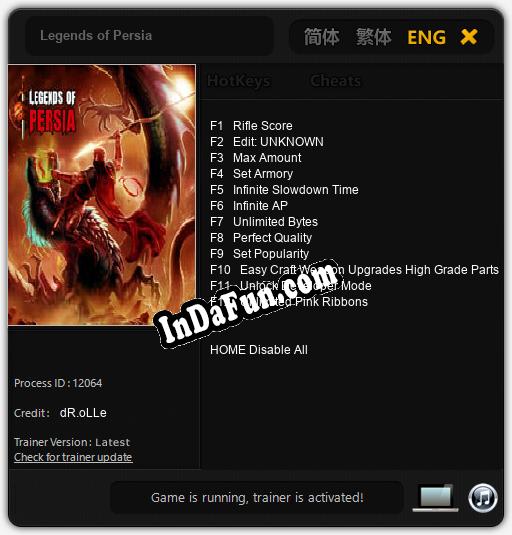 Legends of Persia: TRAINER AND CHEATS (V1.0.48)