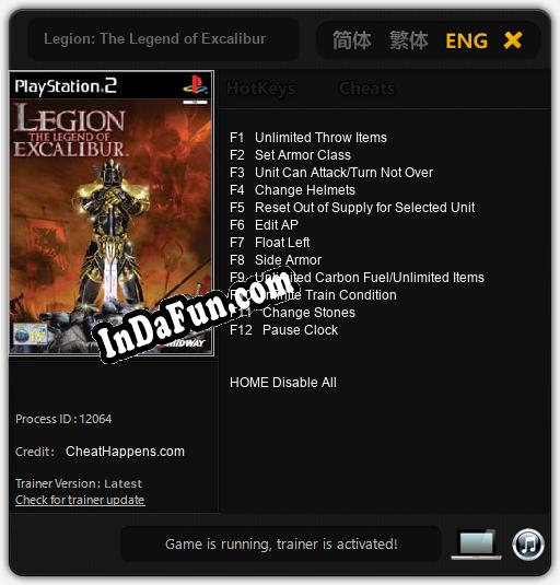 Legion: The Legend of Excalibur: Cheats, Trainer +12 [CheatHappens.com]