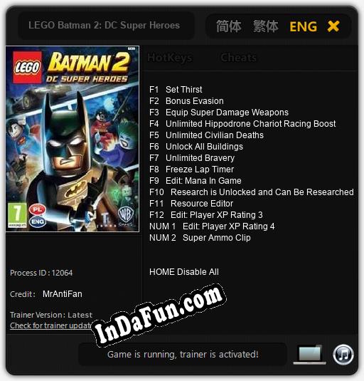 LEGO Batman 2: DC Super Heroes: TRAINER AND CHEATS (V1.0.21)