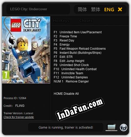 LEGO City: Undercover: Trainer +13 [v1.9]