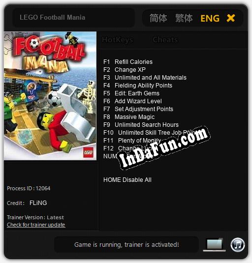 LEGO Football Mania: TRAINER AND CHEATS (V1.0.84)